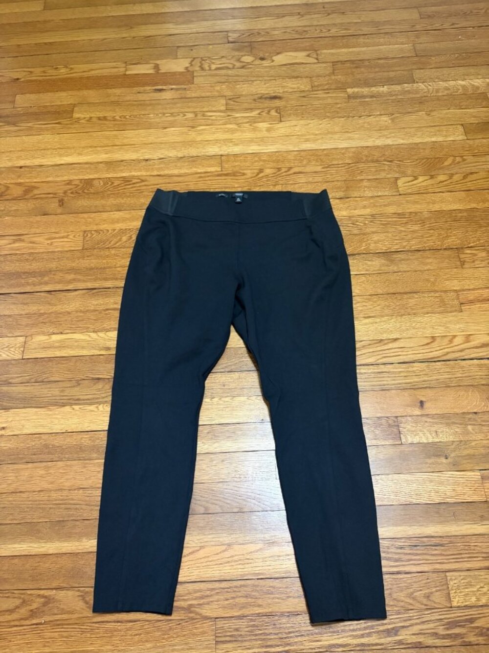 Simply Vera Vera Wang Womens Skinny Pants Size XL Black Pull On Elastic Waist